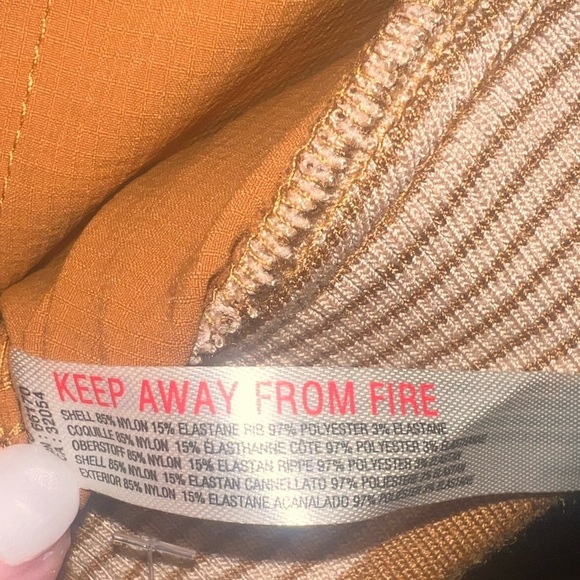 HP!🎉🎉 NWOT Free People Movement Cascade One Piece Overalls Jumpsuit Tan Medium - Picture 12 of 12